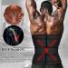 Men's Neoprene Waist Trainer Sauna Sweat Trimmer Cincher with Belts - Black, Large - Buy Online on GoSupps.com