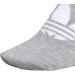 adidas Originals Women's Trefoil Superlite No Show Socks 6-Pack - Heather Grey/White/Black - Buy Online on GoSupps.com