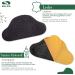 Sulpo Leather Heel Cushions - 4 Pairs Anti-Slip Heel Pads for Friction & Blister Protection - Self-Adhesive Shoe Heels Repair Pillow - Black - Buy Online on GoSupps.com