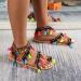 XTZYGLFD Women s Summer Sandals - Vintage Gladiator Toe Ring Sandalettes - Comfortable Brown Space Flowers Sandals - Perfect for Leisure & Travel - Size 8 UK - Buy Online on GoSupps.com