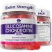 Glucosamine Chondroitin Gummies, Sugar Free Glucosamine Chondroitin MSM Supplement, Extra Strength with Boswellia Turmeric, Hydrolyzed Collagen & Hyaluronic Acid, Bone Health for Men & Women, 120 Cts 60 Count (Pack of 2)