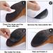 Molain Non-Slip Shoe Grips for Men and Women - 4 Pairs, Self-Adhesive Rubber Sole Protectors for High Heels, Noise Reduction, Cushion Pads - Black - Buy Online on GoSupps.com