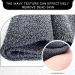 Migliore Wear Double-Sided Back Scrubber for Shower - Exfoliating Loofah Bath Scrub - Deep Cleaning Body Washer - Men & Women - Grey - Buy Online on GoSupps.com