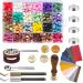 7 In 1 Wax Seal Stamp Kit With 24 Colors Of Wax Seal Beads Totaling 648 Pcs  Wax Seal Stamp  Heater  Wax Seal Metallic Pen  Wax Seal Kit Perfect Decoration For Wedding Invitations  Mails  Cards  Gifts