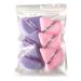 6-Piece Velvet Makeup Puff Set for Contouring and Under Eyes - Purple & Light Pink - Buy Online on GoSupps.com