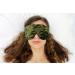 Handmade Opulence Yoga Eye Mask Pillow | Weighted Flaxseed Lavender Aromatherapy Satin & Velvet | Adjustable Strap for Meditation & Restful Sleep | Spring Green | TEMF-SG - Buy Online on GoSupps.com