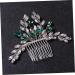 FRCOLOR Green Hair Accessories bridal hair combs pin hair bridal hair crystal hair Bride Hair Side hair decorations dinner party modeling rhinestones Red Flower Hair Comb - Buy Online on GoSupps.com