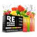 REPOWR - Electrolytes Made with Oryx Desert Salt | No Sugar. No Carbs. No Calories. | Clean Hydration for Healthy Diets Fasting and Exercise | Natural Ingredients | 40 Sachets Variety Pack Variety - Raspberry Lemon Lime Peach & Watermelon 40 Servings (Pac