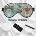 Cartoon World Map Eye Mask | Soft Adjustable Sleep Mask for Men & Women - International Shipping Available - Buy Online on GoSupps.com