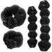 Goldrose Beauty BUN Hot Hair Bun Maker 2 Piece Set - Small & Large Doughnut Donut Buns Curler Accessory in Black - Buy Online on GoSupps.com