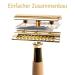 ANYMALE Safety Razor with Maple Wood Handle | Plastic-Free Ladies Razor Set with Stand & 5 ASTRA Blades - Eco-Friendly Shaving Solution - Buy Online on GoSupps.com