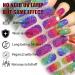 Gel Nail Wraps 20 Stickers Glitter Full-Cured Gel Nail Stickers Soft Self Upgrade Gel Nail Strips Lasting for 15 Days - Adhesive Gel Nail Stickers Nail Art No Need UV/LED Lamp (23-Colorful) - Buy Online on GoSupps.com
