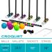 Franklin Sports Bluetooth Croquet Set - 6 Mallets and Balls - Carry Bag - With Bluetooth Speaker - Buy Online on GoSupps.com