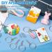 Paxcoo 50Pcs Keychain Making Kit with Chains and Jump Rings - DIY Keychain Findings Bulk for Crafts - Buy Online on GoSupps.com