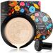 Mushroom Head Air Cushion Foundatio, CC Cream Moisturizing Liquid Foundation, Concealer Cover, Lasting Brightens for Face & Neck, Even Skin Tone Base BB(Ivory)