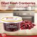 Tropgo Dried Cranberries 190g - Dried Fruit in Resealable and Recyclable Tub - Quick Energy Boost & Wholesome Trail Mix - Ready-to-Eat Dehydrated Fruit Snacks for Kids and Adults - Buy Online on GoSupps.com