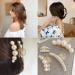 Agirlvct Pearl Hair Claw Clips - Strong Hold Styling Barrettes Gift Set for Women Girls - Non-Slip Hair Accessories (4 Pack) - Buy Online on GoSupps.com