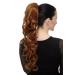 WIG ME UP WK03-30 Voluminous Curly Hairpiece - 60cm Long Copper Brown Braid with Combs & Elastic Band - Buy Online on GoSupps.com