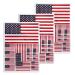 CANTENDO 3Pack U.S Flag Decal - U.S Flags Reflective Vinyl Car Stickers - for Car Window Bumper Waterproof Sticker (12 x 8.5 Inch) U.s.