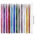 12 Colors Glitter Hair Strands | Lametta Hair Extensions for Women | 90cm Cosplay & Party Essentials - Buy Online on GoSupps.com