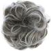 CAISHA Large Hairpiece Scrunchy Instant Updo Curly Messy Bun Light Brown Gray Mix G24E - Buy Online on GoSupps.com