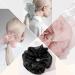Satin Oversized Scrunchies for Women - Set of 4 Big Silk Hair Ties in Gray Pink - Jumbo Ponytail Accessories - Great Gift for Girls - Buy Online on GoSupps.com