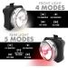 OPTIKS 210 Bike Lights Set - Front and Back USB Rechargeable LED for Skateboard, Longboard, Bicycles - Bright Visibility - Buy Online on GoSupps.com