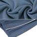 YOSINISO Bedridden Patient Clothing - Fleece Lined Double Zipper Cotton Disability Gowns for Post Surgery Elderly - Men's L Blue Set - Buy Online on GoSupps.com