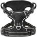 Heele Dog Crockery & No-Pull Harness - Adjustable Reflective Breathable Soft Padded Handle for Large Dogs (Size XL Black) - Buy Online on GoSupps.com