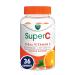 Vicks Super C Vitamin C Gummies Energize + Replenish Daytime Supplement for Immune Support with Vitamin C B Vitamins Green Tea Extract Ginseng and Goji Berries Citrus Flavored 36 Gummies