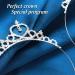Silver Princess Crown Crystal Sash Tiara Headband for Women & Girls - Wedding & Birthday Hair Accessory - Buy Online on GoSupps.com