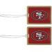 NFL San Francisco 49ers Vinyl Luggage Tag, 2pk, Red