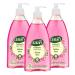 Dalan Therapy British Rose Ultra Moisturizing Liquid Hand Soap for Normal and Dry Hands Fresh Clean and Soft Feeling (13.5 Fl Oz / 400 mL (Pack of 3)) 13.5 Fl Oz (Pack of 3)