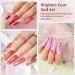 LanFo 6 Colors Gel Nail Polish Set - Pink & Red Spring Summer Collection for DIY Nail Art Manicure at Home - Buy Online on GoSupps.com