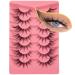Fox Eye Lashes - Natural Spiky False Eyelashes for Anime Cosplay - 7 Pairs - Buy Online on GoSupps.com