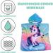 FEBE Kids Bath Poncho Towel - Hooded Unicorn Bathrobe for Toddlers - Colorful Rainbow Design - Buy Online on GoSupps.com