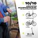 Buy Sabvill Folding Bicycle Lock 75cm | Ultra-Safe E-Bike & MTB Lock with Bracket | Strong Secure Black Bike Lock for International Shipping - Buy Online on GoSupps.com