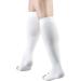 Truform 18mmHg Compression Surgical Stockings for Men and Women - Knee High Open Toe - White - Large - 1 Pair - Buy Online on GoSupps.com
