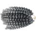 Coolbers 8 Inch Silver Grey Crochet Braids Hair Extensions Ombre Jumpy Wand Curl Jamaican Curl Crochet Twist Braiding Hair (8 Inch 1B/Gray) 8 Inch 1B/Gray - Buy Online on GoSupps.com