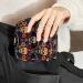Portable Sugar Skulls & Flowers Sanitary Napkin Storage Bag | Menstruation Pad & Cup Pocket for Teens & Women - Buy Online on GoSupps.com