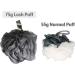 Lush Puffs - 3 Pack Large 75g Deluxe Loofah Body Scrubbers. Rich Lather Shower & Bath Poufs for Skin Exfoliating & Washing. Lush Scrunchie Sponge. Quality Made & Long Lasting. Three Shades of Grey. - Buy Online on GoSupps.com