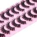 Natural Look 18MM Cat Eye Faux Mink Lashes by Goddvenus - Light, Fluffy, Wispy, Curly, 3D Volume D Curl Fake Lashes for Extension-like Pestanas Postizas Naturales - G-Fluffy Pack - Buy Online on GoSupps.com