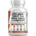 Lions Mane 3000mg 20in1 Mushroom Supplement with Turkey Tail, Reishi, Cordyceps, Chaga, Maitake, and More - Cognitive Energy Focus Pills USA - Buy Online on GoSupps.com