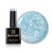 Bluesky Gel Nail Polish 10ml Glitter Neon 02 Pale Blue Glitter Gel Nail Polish for 21 Day Manicure Professional Salon & Home Use Requires Curing Under LED UV Nail Lamp