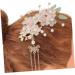 minkissy 2 Pairs Costume pearl hair clip hair accessories headpiece for bride China emerald tassel clip Mosaic vintage long tassels bride Hanfu floral hair clip pearl headgear - Buy Online on GoSupps.com