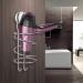 Hair Dryer Holder with Powerful Vacuum Suction Cup - Spiral-Shaped Hair Dryer Rack - Buy Online on GoSupps.com