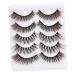 5 Pairs Colored False Eyelashes Faux Eyelashes Fake Colored Lashes Colorful Eyelashes 3d Festival Colored Lashes Faux Colored Lashes 8d Imitation Artificial Comics