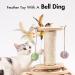 Interactive 2-Layer Cat Turntable Toy with Feather - Includes 8 Balls and 2 Sisal Dangling Balls - Cat Scratching Post for Indoor Cats - Buy Online on GoSupps.com