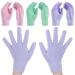 3 Pairs Moisturizing Gloves Aloe Spa Hand Moisture Glove Infused Hydrating Cracked Hand Moisturizer Gloves for Dry Hands Overnight Chapped Skin (Cute Color)