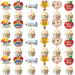 Thank heart Cupcake Toppers Grocery & Gourmet Food Pantry Staples Cooking & Baking Frosting Icing & Decorations Cupcake Toppers